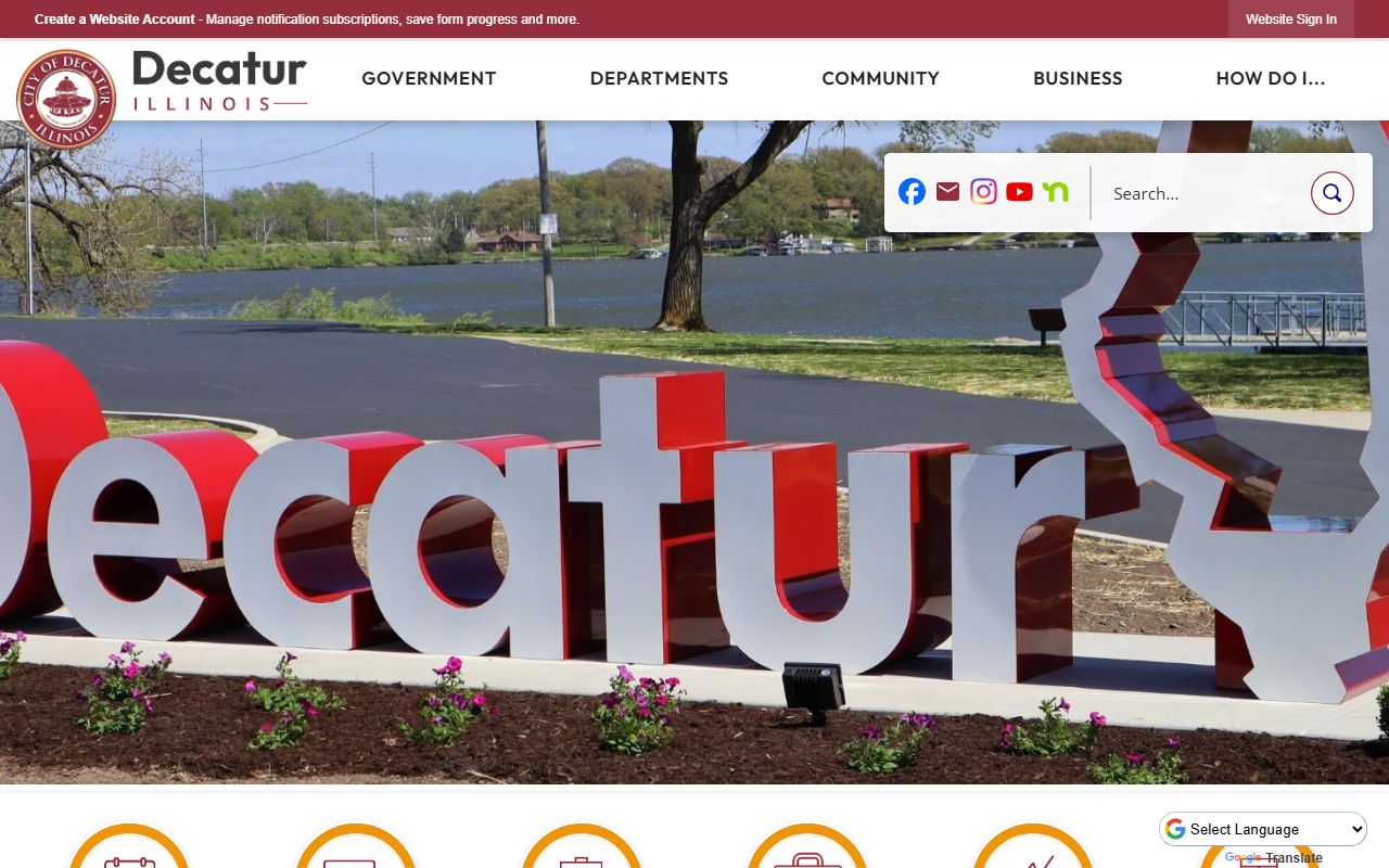 Decatur Illinois city website divorce decree resources