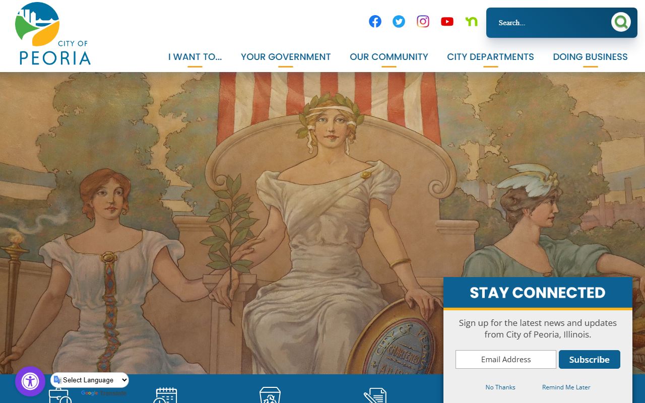 Peoria Illinois city website divorce decree resources