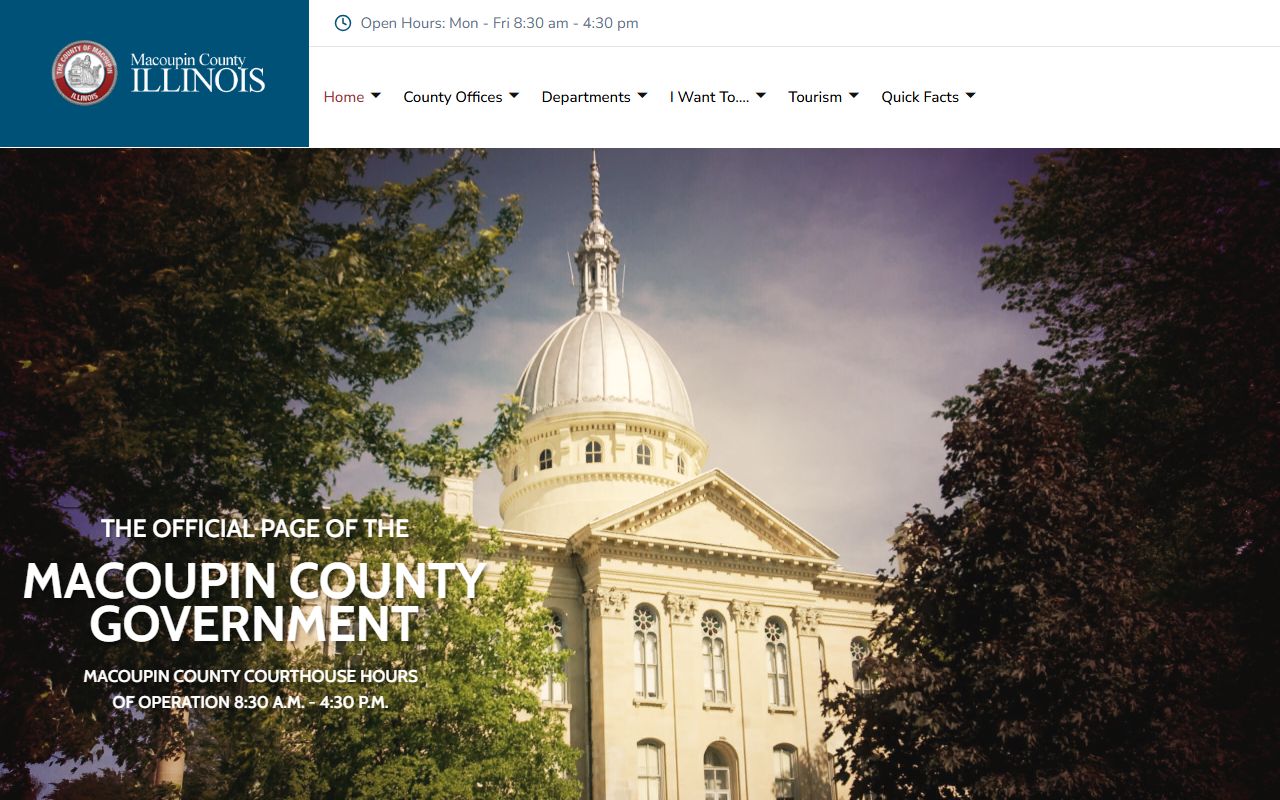 Macoupin County website for divorce decree records